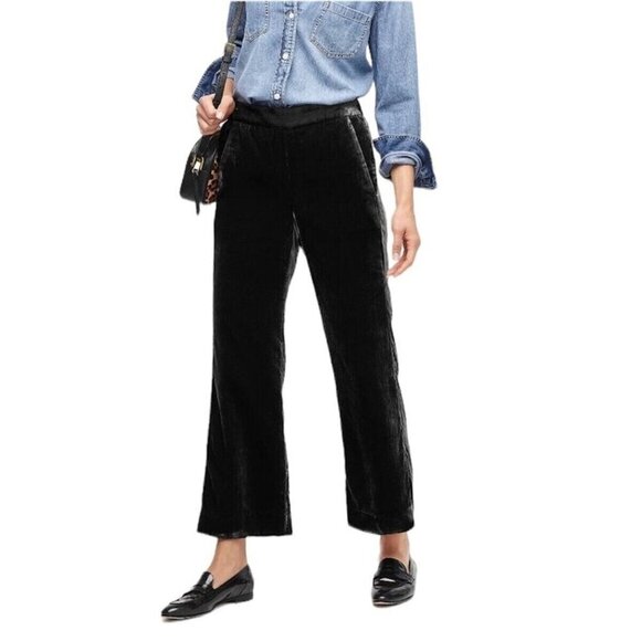 J. Crew Style AB650 Peyton Pull On Velvet Pants Size 6 NWT - Picture 1 of 11